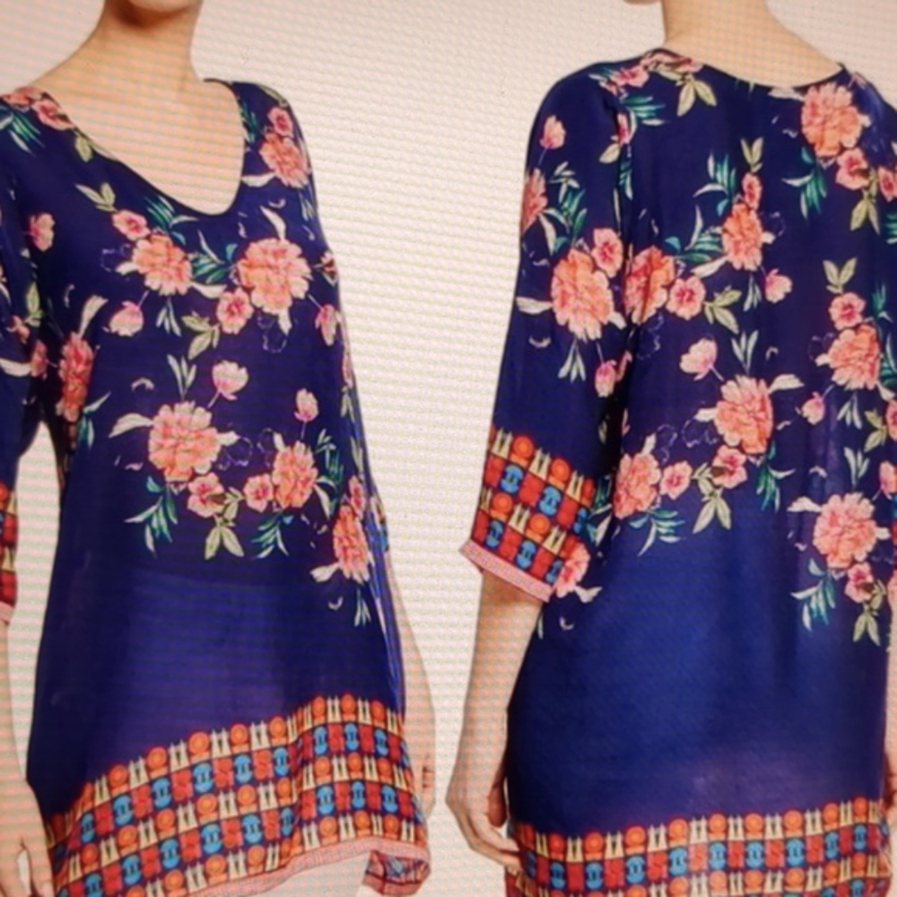 Jonny Was NWOT Zado Print Tunic Size Small